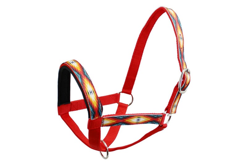 Paris Tack Derby Originals Patterned Double Layer Nylon Figure-8 Cow Halters and Sizes - Image 2